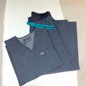 Figs Grey Scrubs Set